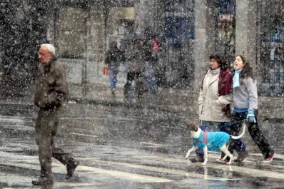 Rige la alerta amarilla por nevadas y vientos intensos en cuatro provincias del país