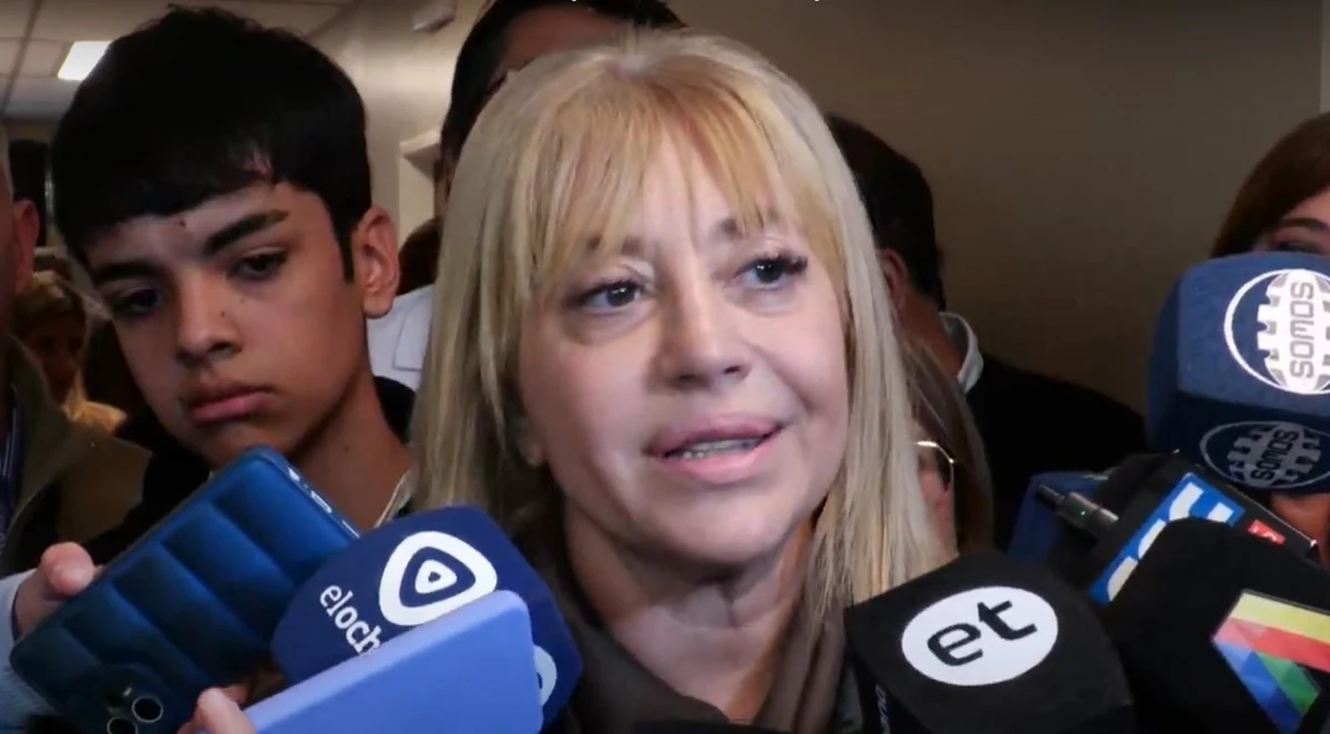 Rossana Chahla, ante la prensa. CAPTURA DE VIDEO