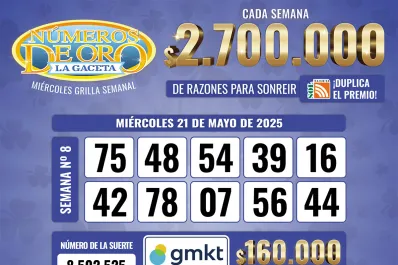 Los Números de Oro de LA GACETA del 21 de mayo de 2025