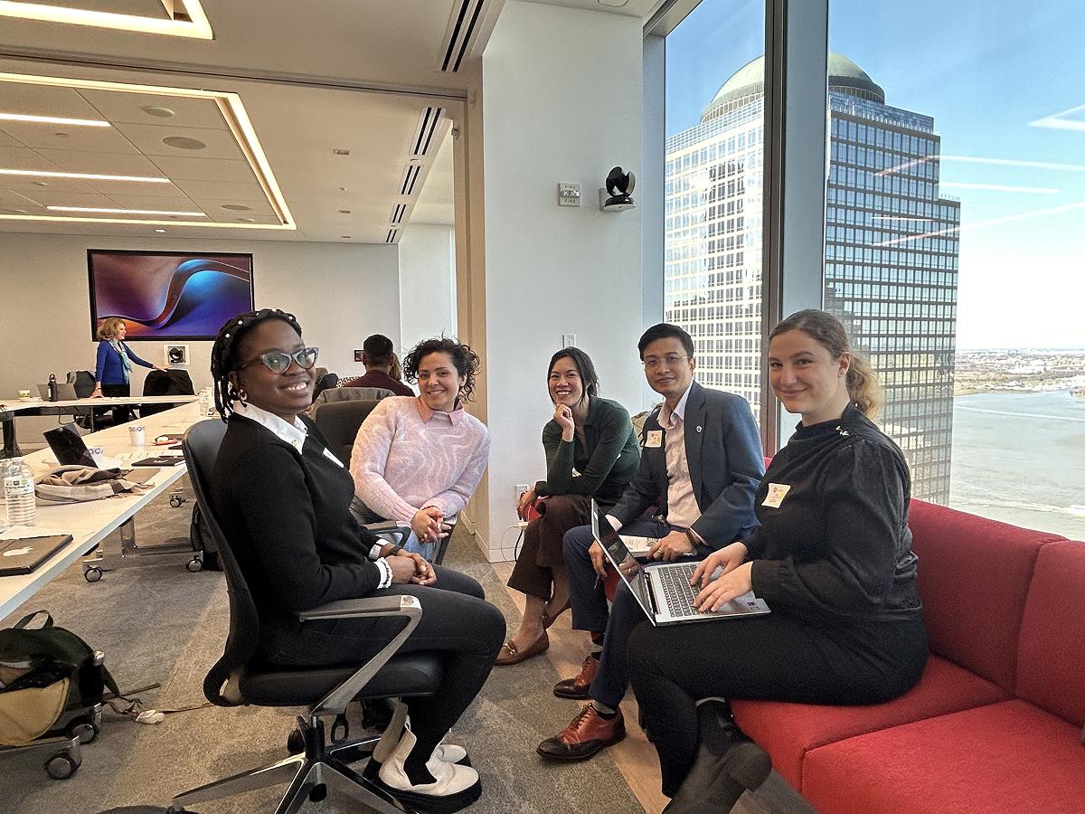 FORMACIÓN EN LIDERAZGO. Romina en el Taller de Liderazgo en el One World Trade Center. / CORTESÍA ROMINA ROSCIANO FANTINO