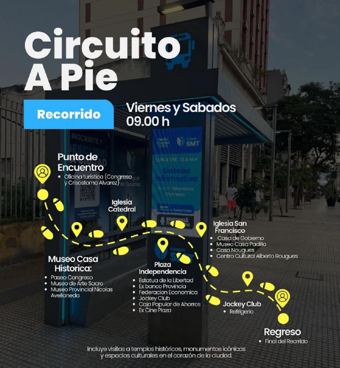 Una propuesta gratuita imperdible para turistas: paseo guiado por los íconos de la capital tucumana