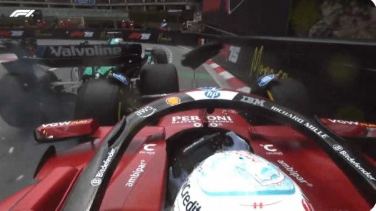 El toque entre una Ferrari y un Aston Martin