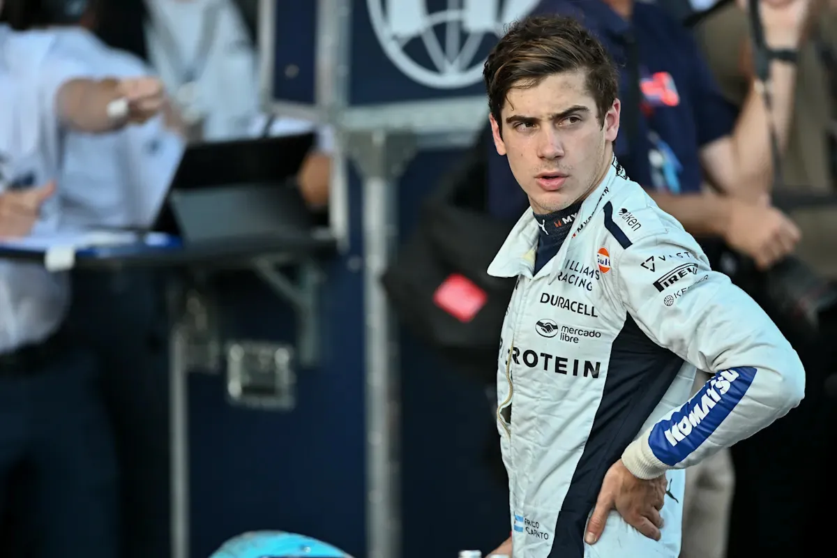 Franco Colapinto durante su etapa como piloto de Williams