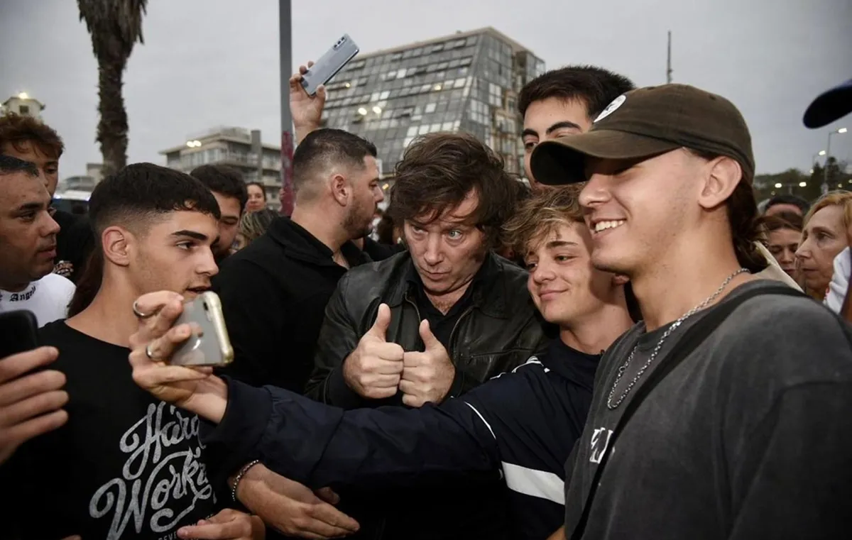 ÍNDICE DE CONFIANZA. El informe de la Di Tella reveló que los jóvenes son el apoyo principal de Javier Milei por sexto mes consecutivo. / INSTAGRAM @javiermilei