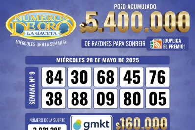 Los Números de Oro de LA GACETA del miércoles 28 de mayo