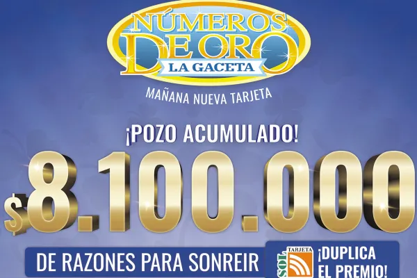 Números de Oro: el pozo crece y esta semana llega a $8.100.000