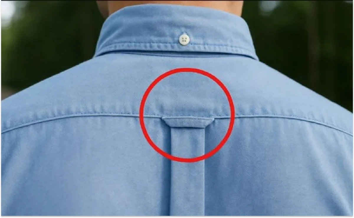 ¿Para qué sirve la pequeña tira que tienen las camisas en la espalda?