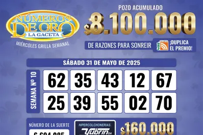 Los Números de Oro de LA GACETA del 31 de mayo de 2025