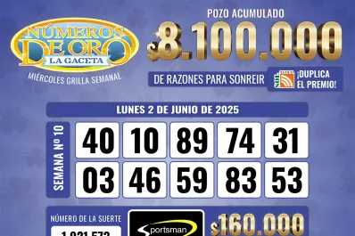 Los Números de Oro de LA GACETA del 2 de junio de 2025
