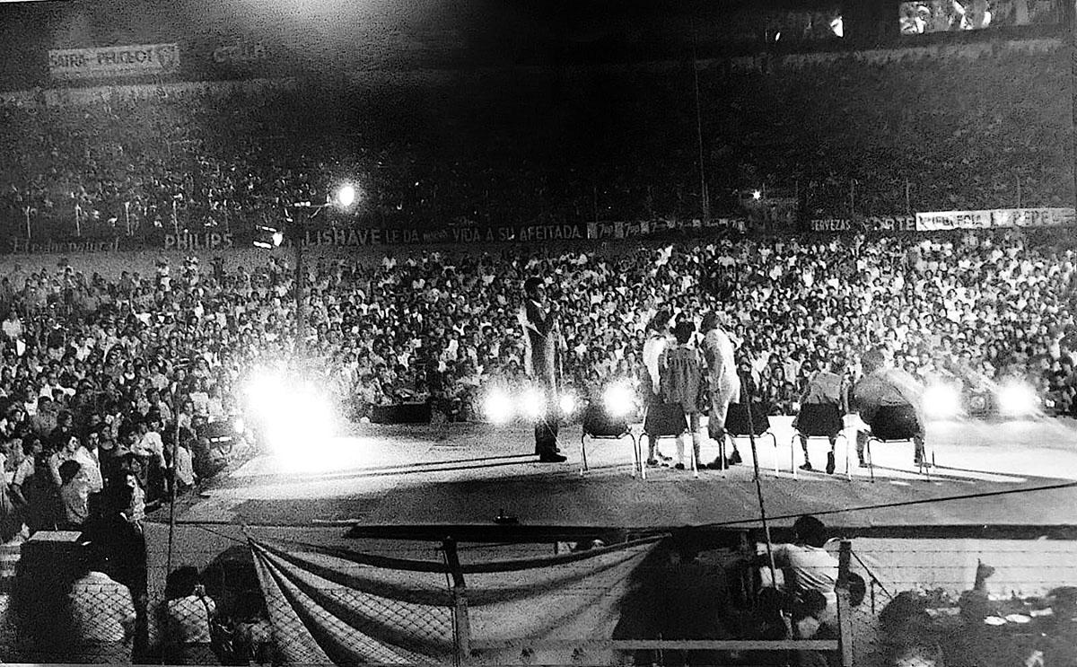 EN EL MONUMENTAL. El estadio de Atlético fue el sitio de la presentación de 1980.
