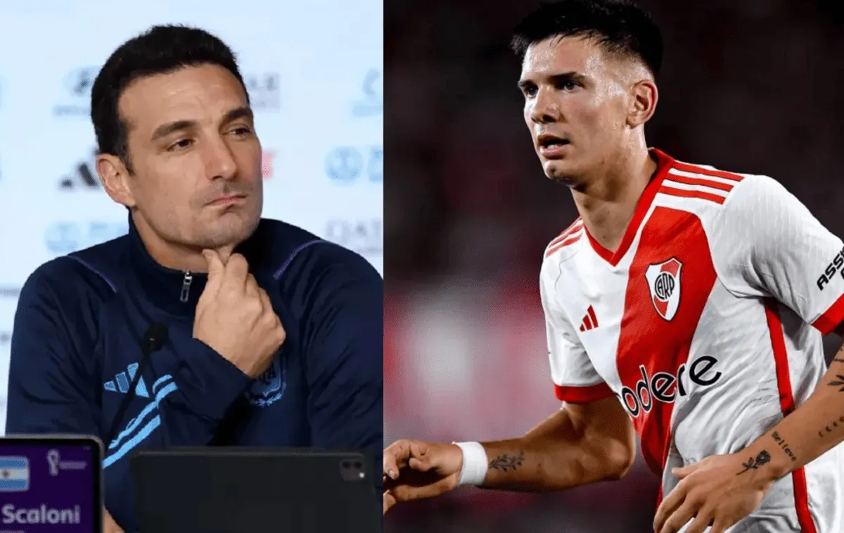 Scaloni elogió a Mastantuono y respaldó su posible llegada al Real Madrid