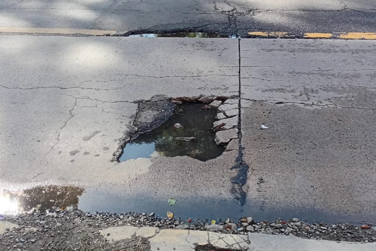 Cráter sobre la Mate de Luna.