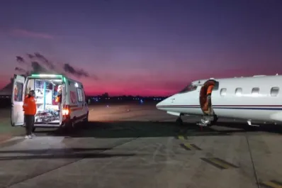 Un bebé y un niño fueron trasladados en el avión sanitario de Tucumán