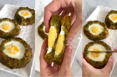 Receta saludable para principiantes: niditos de calabaza y espinaca rellenos