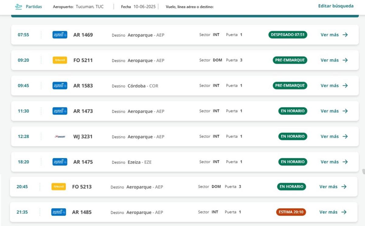 Pese al paro de pilotos de Aerolíneas Argentinas, no habrá vuelos afectados desde y hacia Tucumán