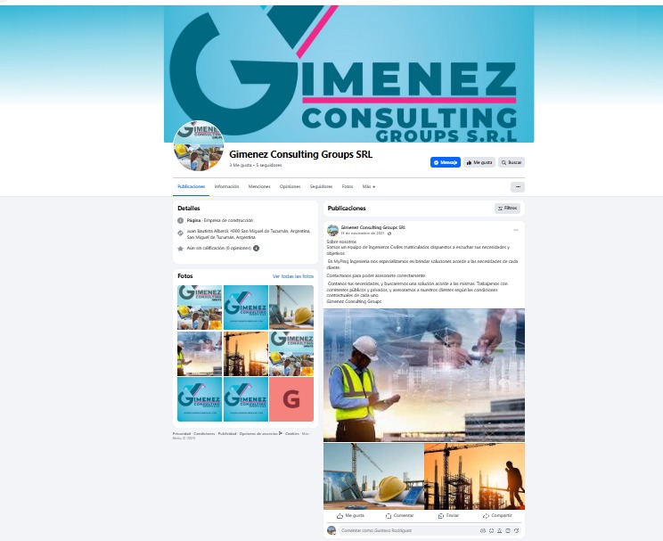 PRESENTACIÓN. La págína de Facebook de la firma de “Chipi”.