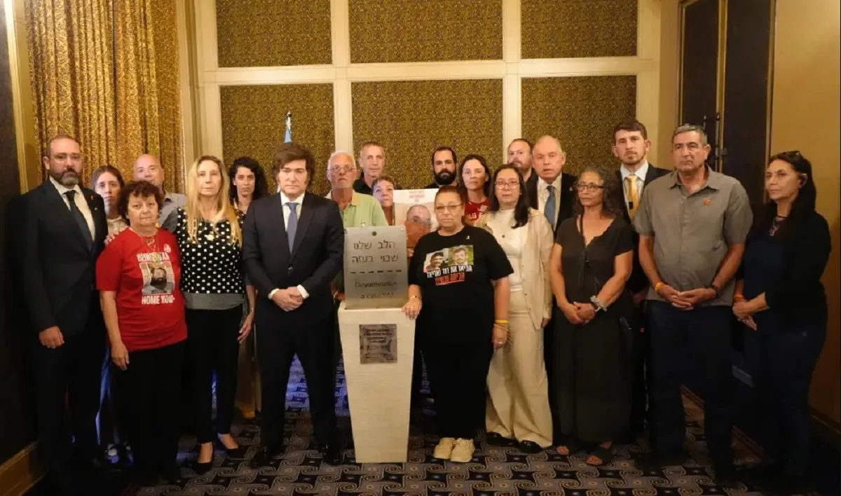  Milei se reunió con familiares de personas secuestradas por Hamás en Israel