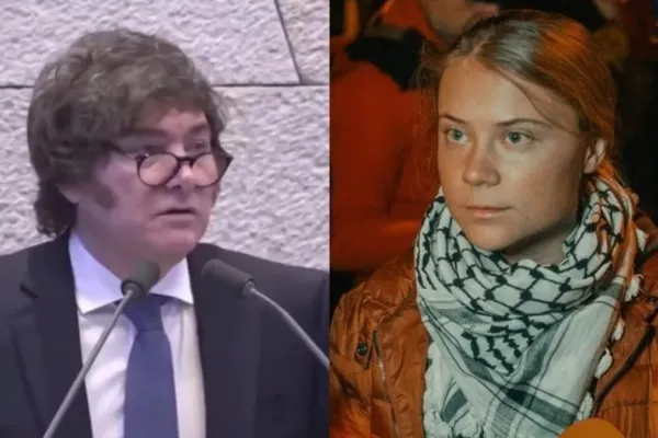 Javier Milei arremetió contra Greta Thunberg: Mercenaria del activismo