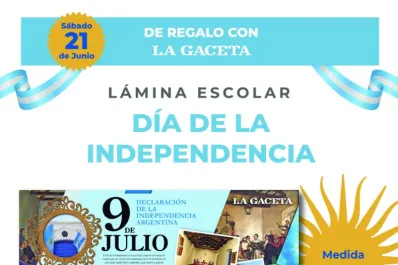 LA GACETA presenta una nueva lámina escolar para homenajear el Día de la Independencia