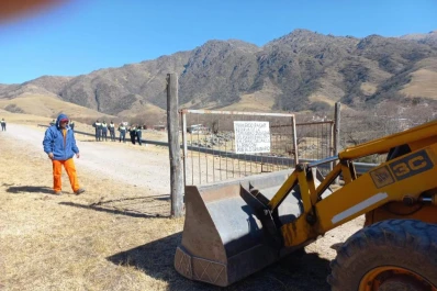 Usurpaciones: liberaron el camino que lleva a la Quebrada del Portugués