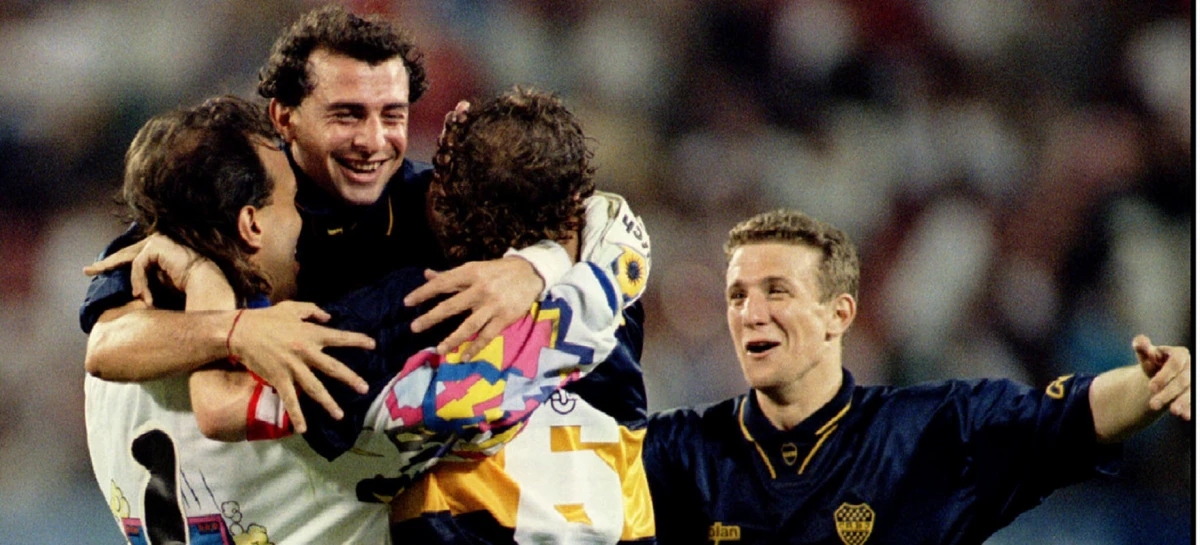 ÚLTIMO PARTIDO. Boca enfrentó a Benfica en 1995 y le ganó por penales por la Copa Parmalat.