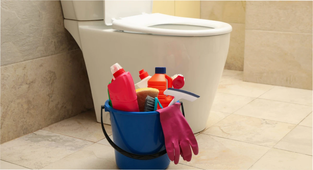 Un error común al limpiar el baño.