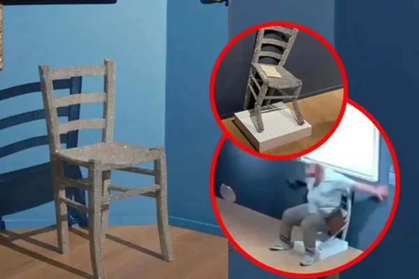 El museo Palazzo Maffei denunció al turista que destruyó la emblemática silla de Van Gogh al intentar sentarse para sacarse una foto