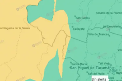 Alerta meteorológica por vientos de hasta 110 kilómetros por hora en provincias del NOA