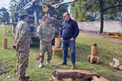La SAT comenzó a perforar un pozo de agua potable en el Liceo Militar