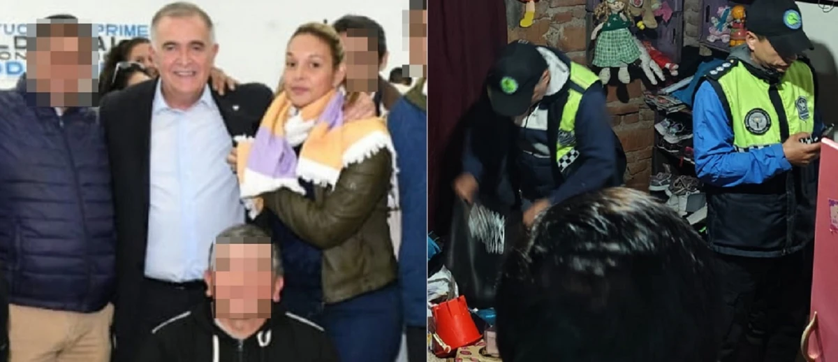 Un fotógrafo captó el momento en el que la acusada habría hurtado el celular.