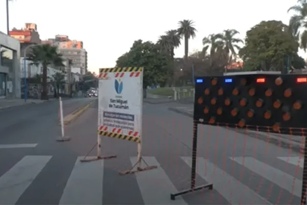 Cortaron el tránsito en Marco Avellaneda y 24 de Septiembre: la obra se extendería todo el fin de semana