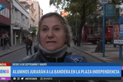 Dolores, la abuela tucumana tiktoker que emocionó en el ensayo de la Promesa a la Bandera