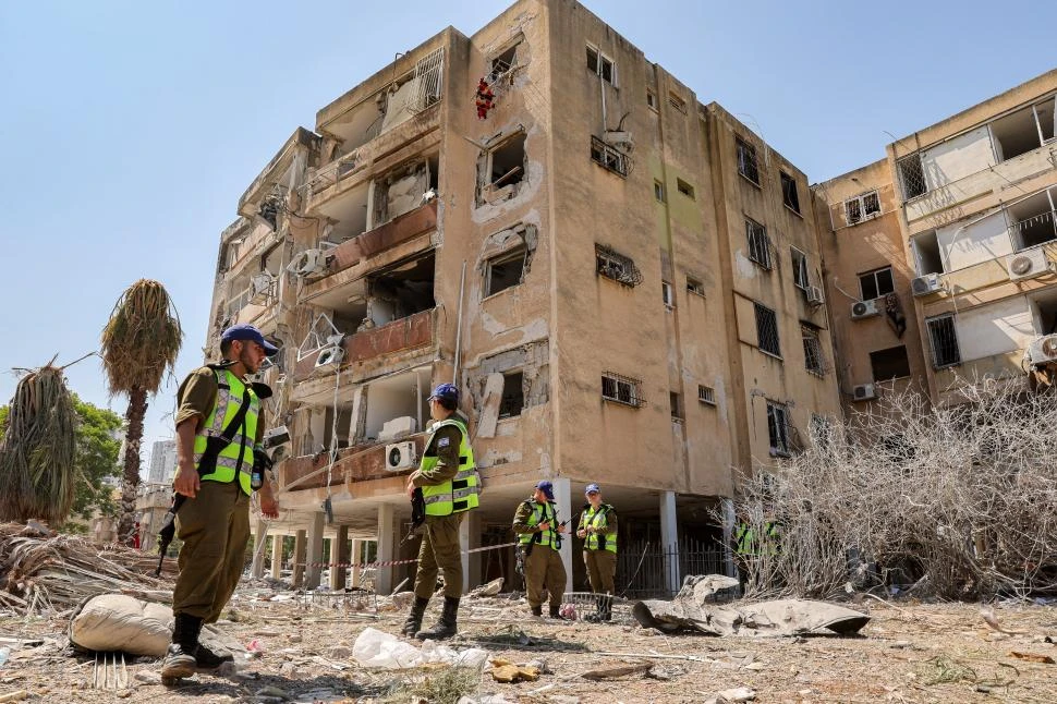 MISILES. Los últimos ataques iraníes causaron casi 50 heridos en Israel.