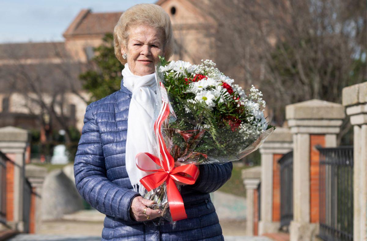 LA DAMA DEL RAMO. Margarita nació en Badajoz y es fanática del