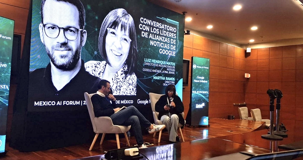 Luiz Henrique Matos, director de asociaciones de noticias para América Latina en Google, en el México AI Forum