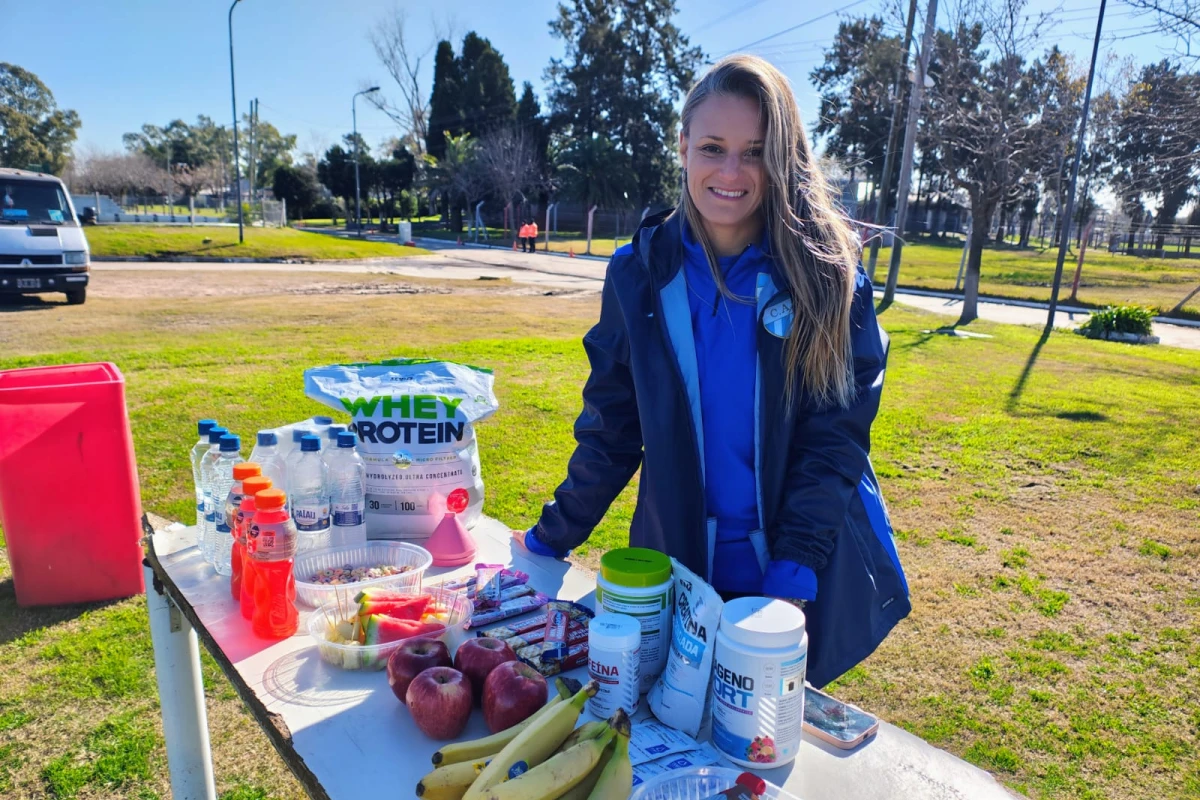 Belén Varela es la nutricionista de Atlético Tucumán.