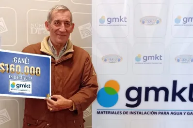 Números de la Suerte y GMKT premiaron a un lector con $160.000 en efectivo