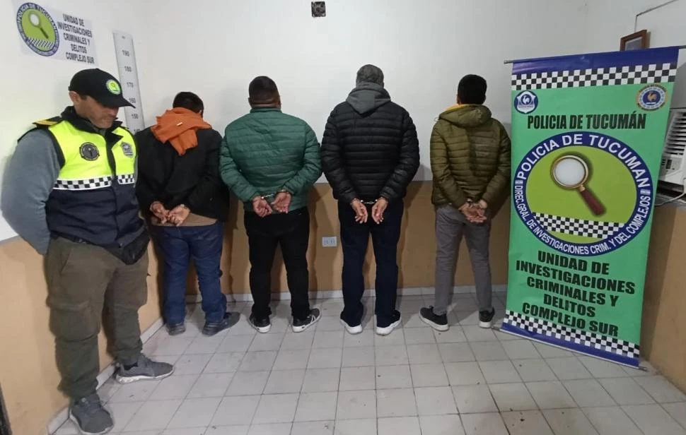 CUESTIONES DE SEGURIDAD. Los cuatro detenidos fueron trasladados a la ex Brigada de Investigaciones.