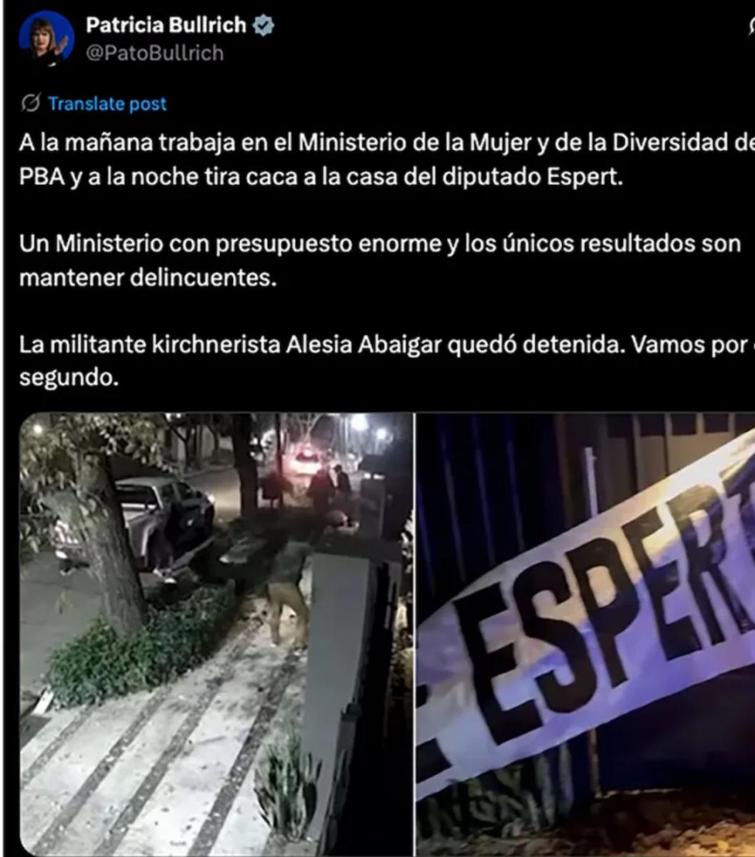 Quién es Alexia Abaigar, la funcionaria detenida por tirar excremento en la casa de Espert