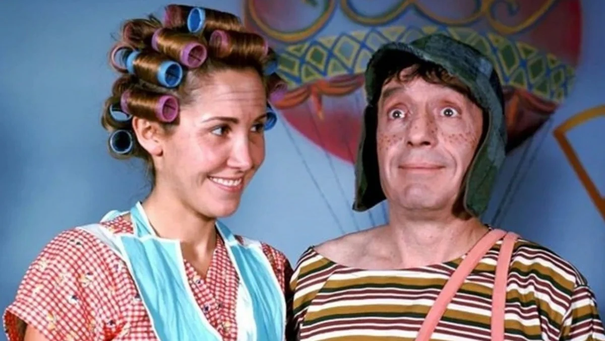 Florinda Meza junto a Chespirito