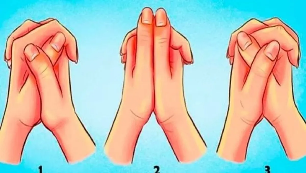 Test de personalidad: la forma en que cruzás las manos podría revelar cuán sincero sos