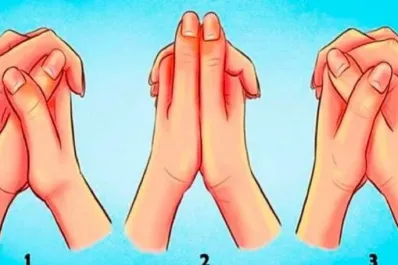 Test de personalidad: la forma en que cruzás las manos podría revelar cuán sincero sos