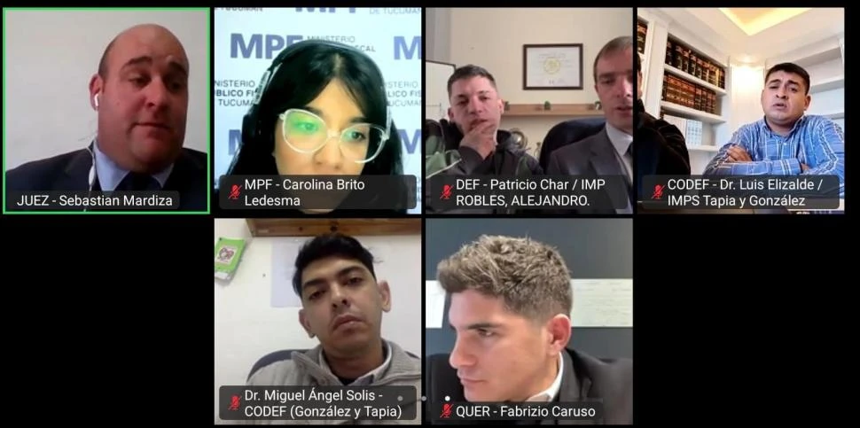 AUDIENCIA. Los defensores negaron los cargos endilgados por el MPF.