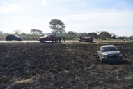 Imágenes aéreas muestran el desastre tras el choque múltiple en la autopista por la quema de pastizales