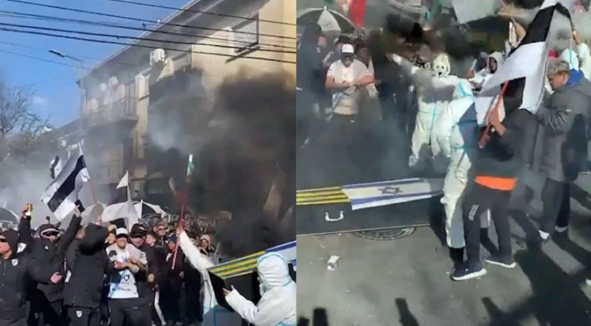 AGRESIVO. Sin ser física, la violencia de los hinchas de All Boys fue visual y verbal.