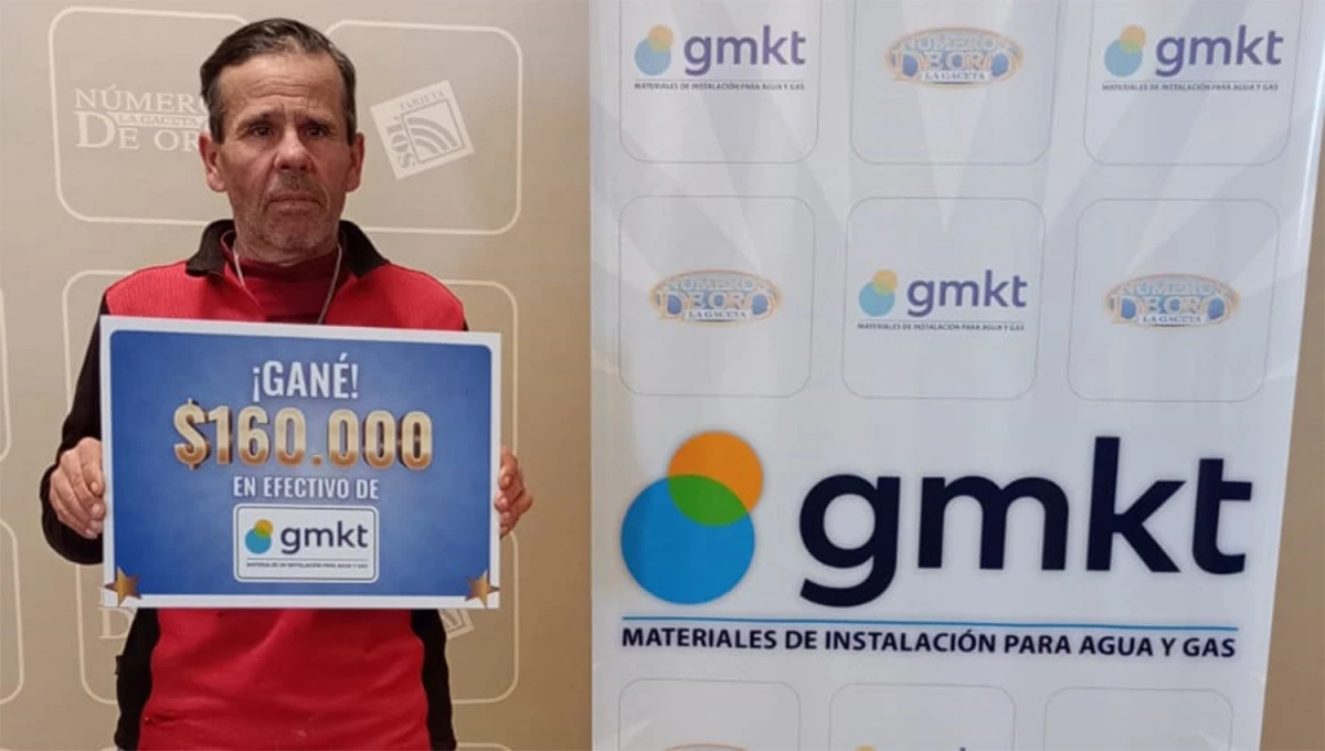 Ganó con Números de la Suerte y GMKT le entregó $160.000