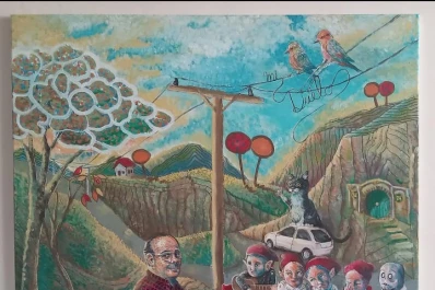 Una librería céntrica se convierte en galería de arte