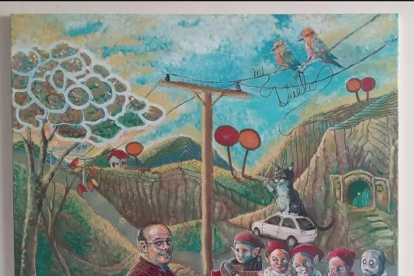 Una librería céntrica se convierte en galería de arte