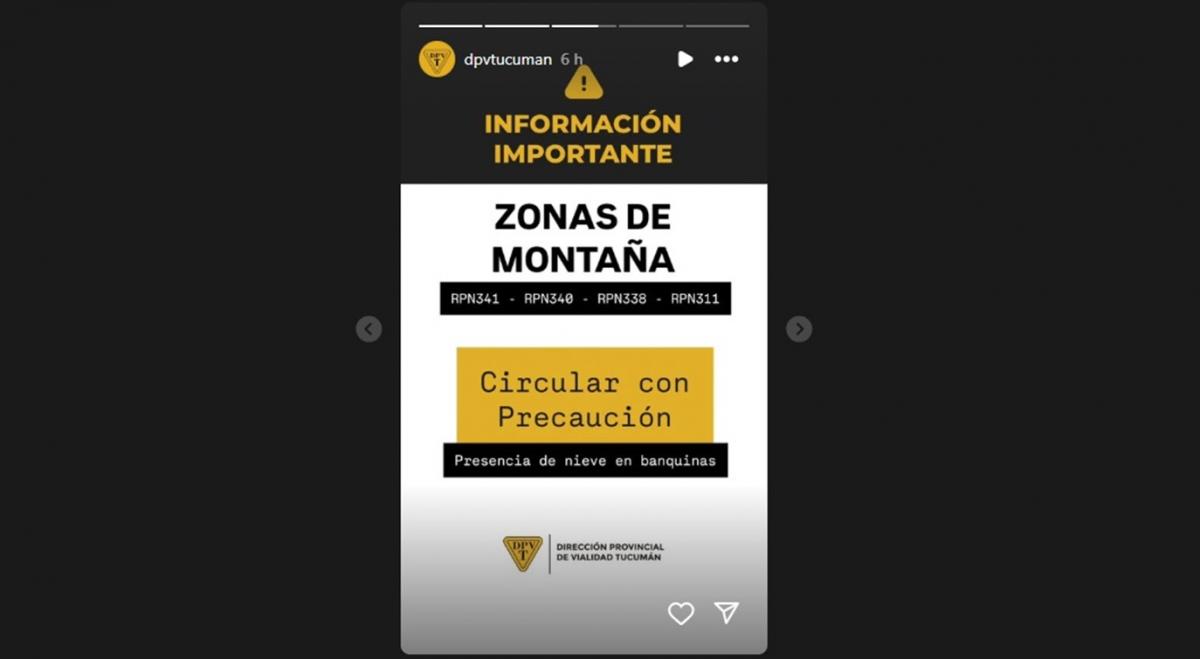 Video: una camioneta se deslizó sobre el hielo en la ruta 307, camino a El Infiernillo