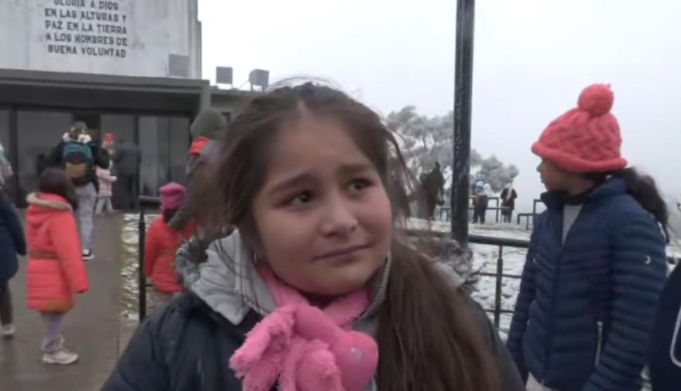 EMOCIONADA. Luz rompió en llanto al contar que había cumplido su sueño.